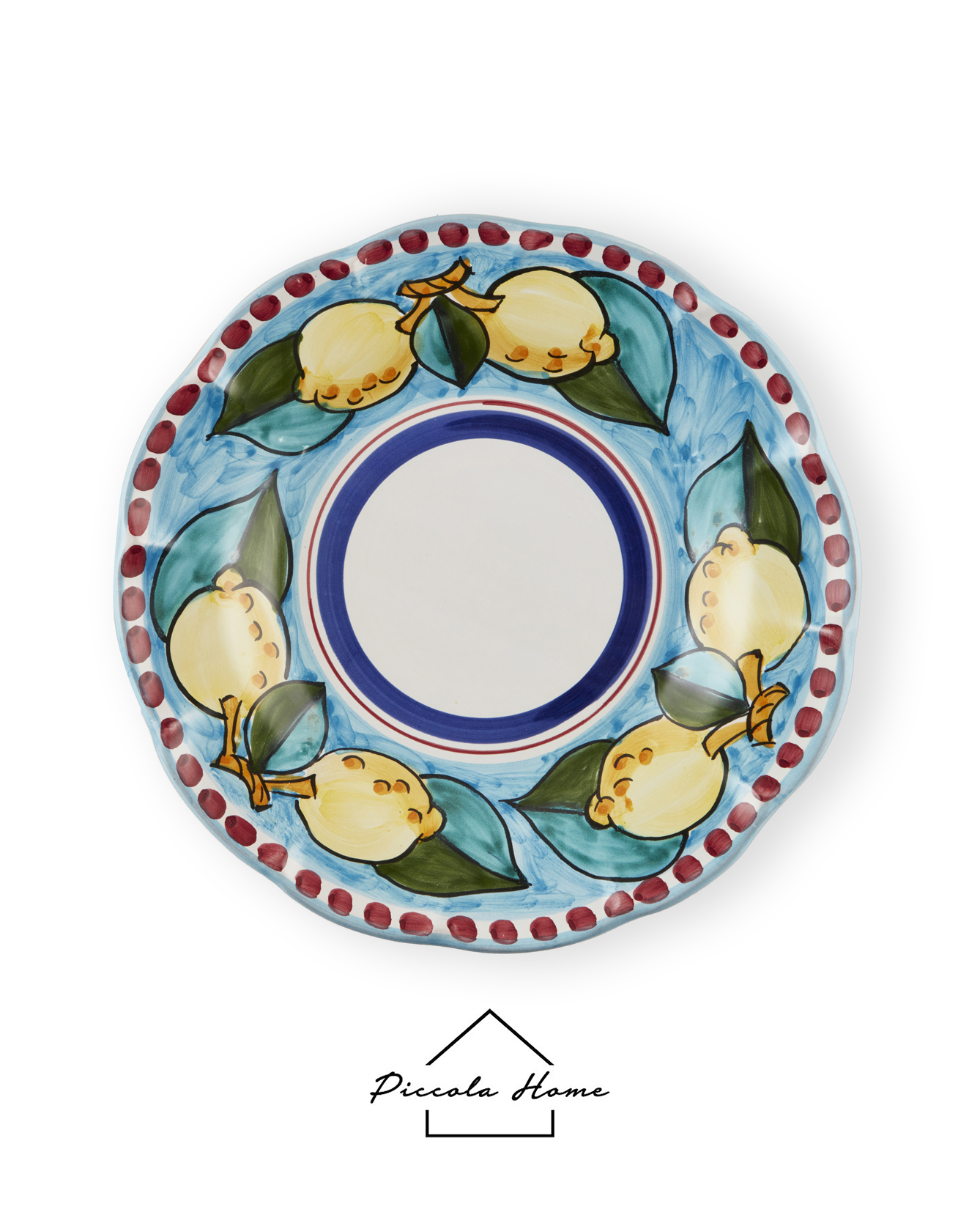 produktfoto tallrik handmålad