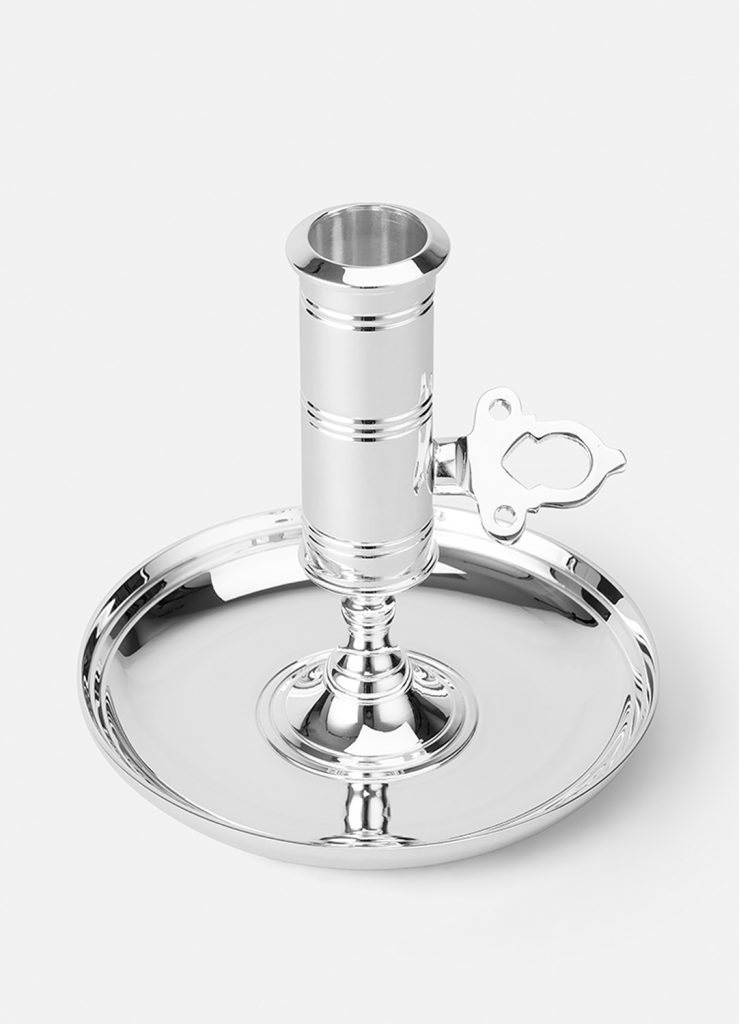 produktfoto ljusstake silver detalj skultuna